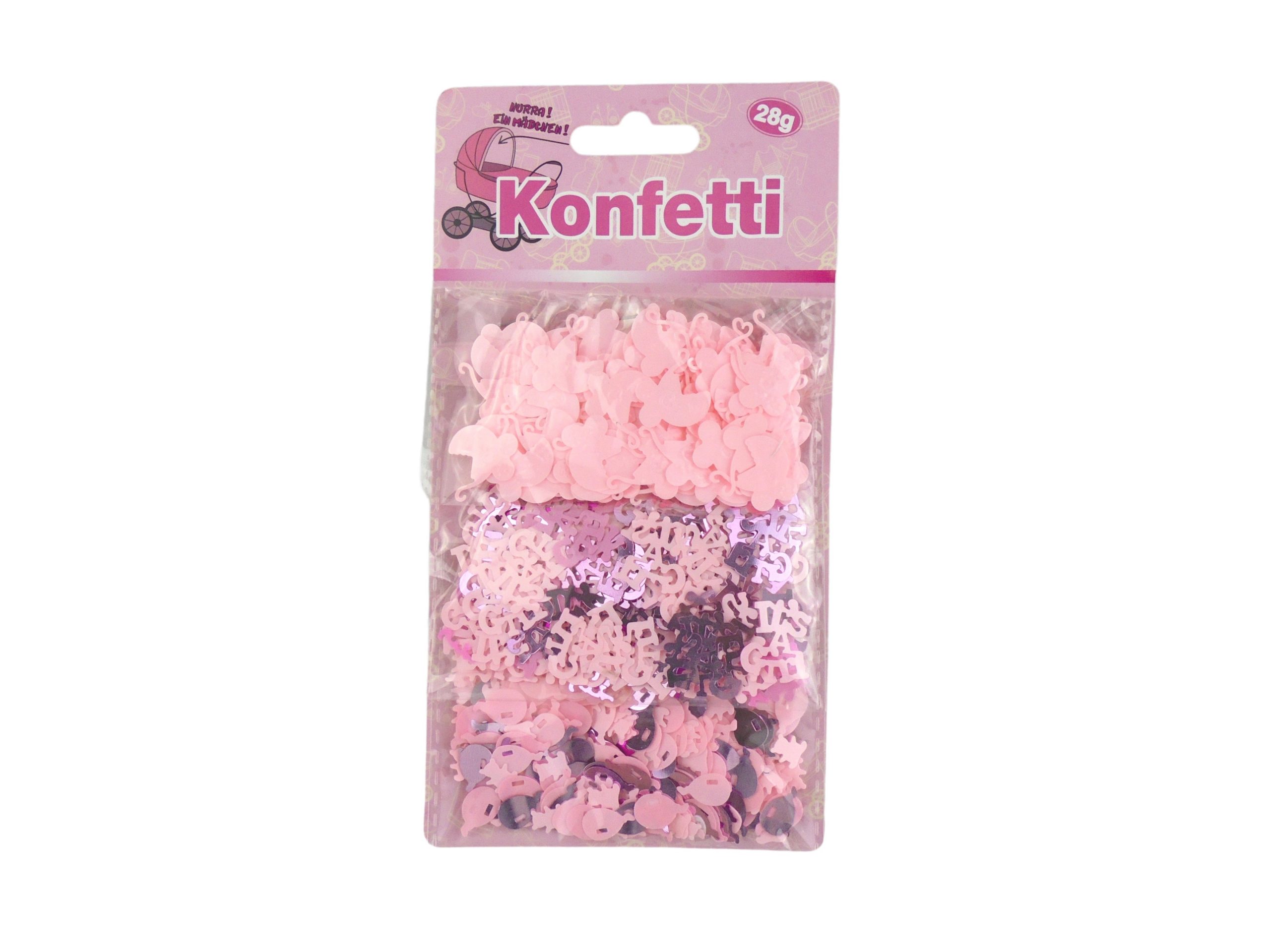 Konfetti-Mix zur Geburt eines Mädchens