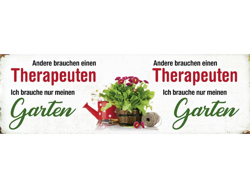 Emaille Becher mit Spruch, Motiv