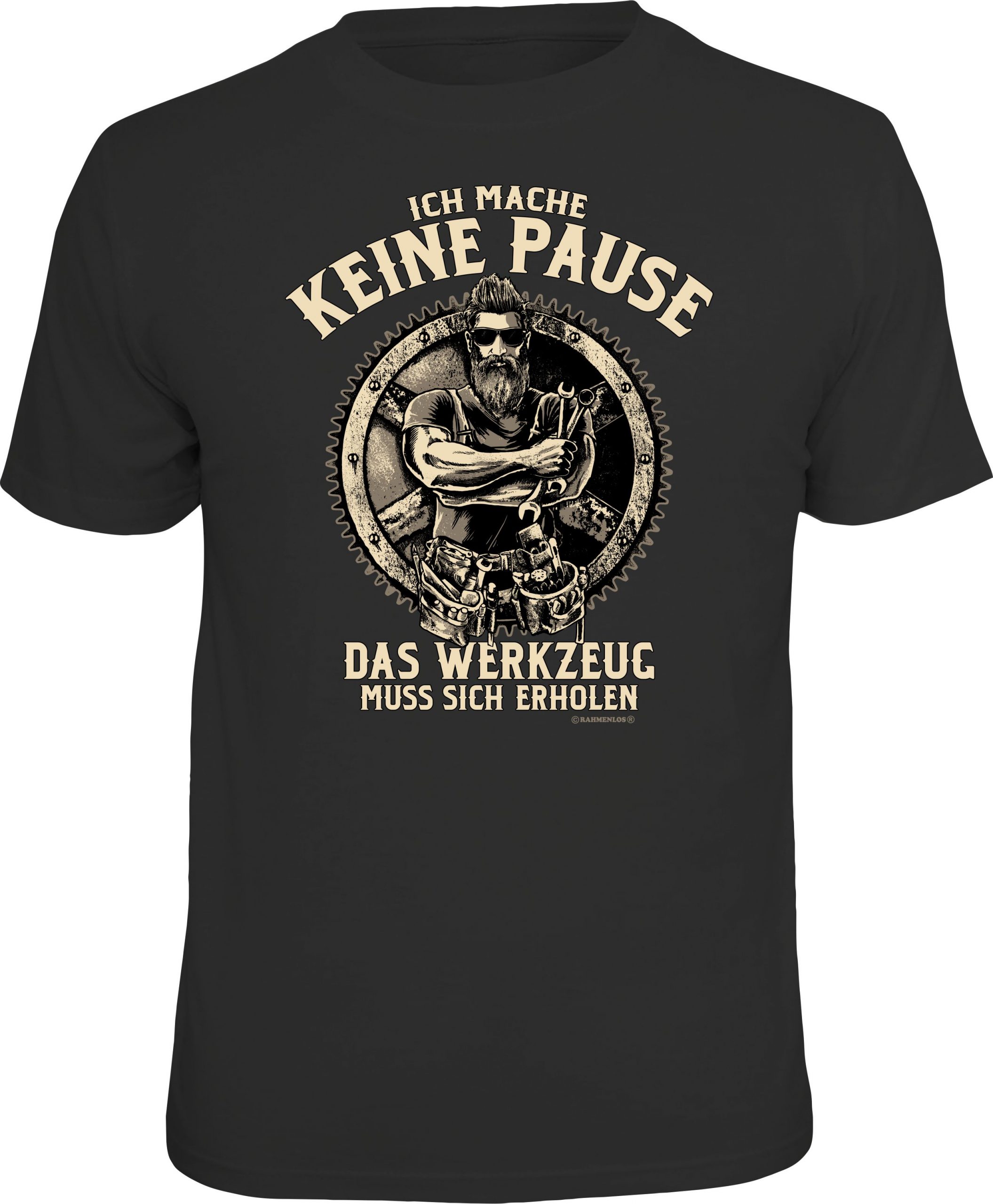 RAHMENLOS® Motiv T-Shirt "keine Pause"