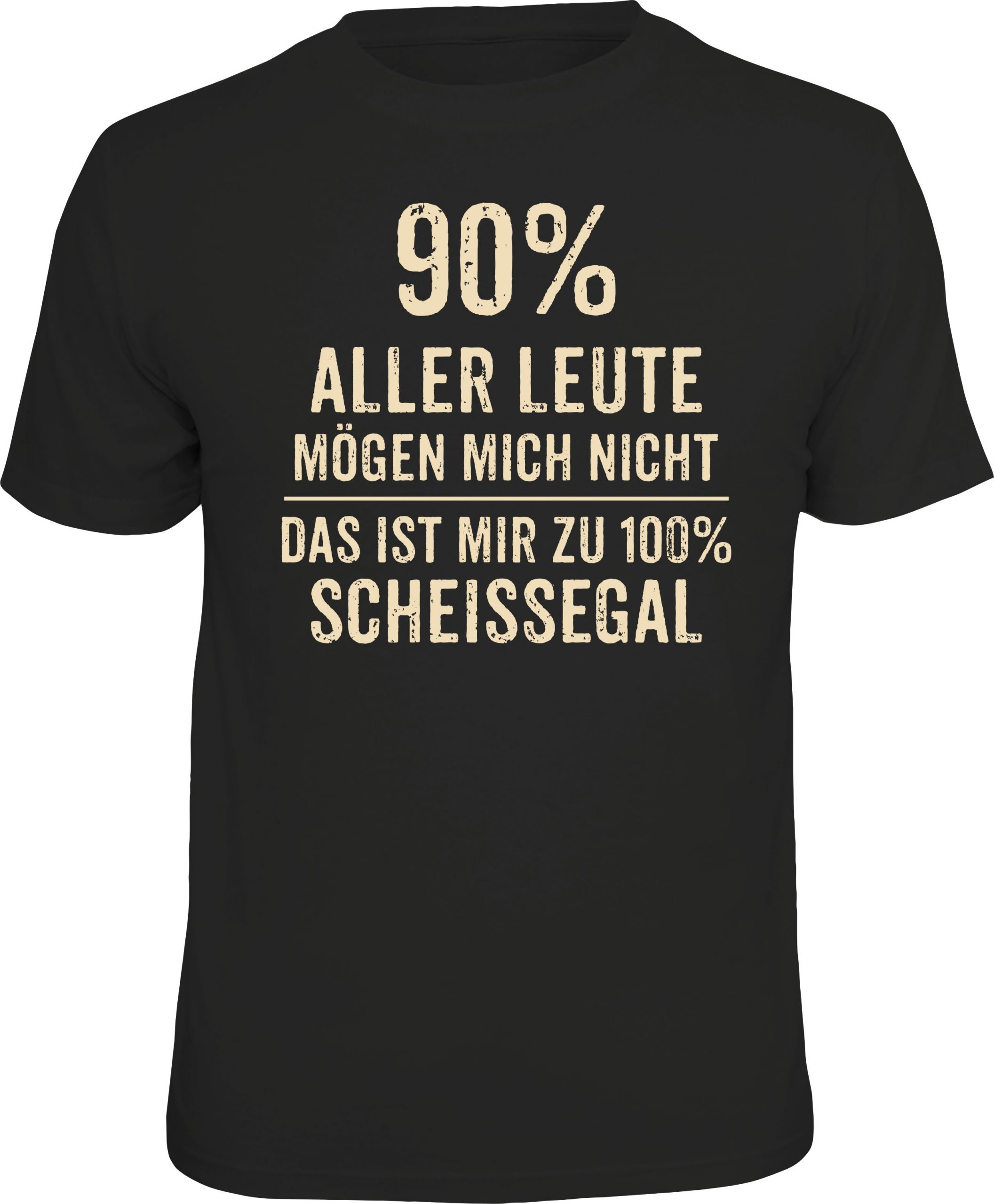 RAHMENLOS® Motiv T-Shirt "90% aller Leute..."