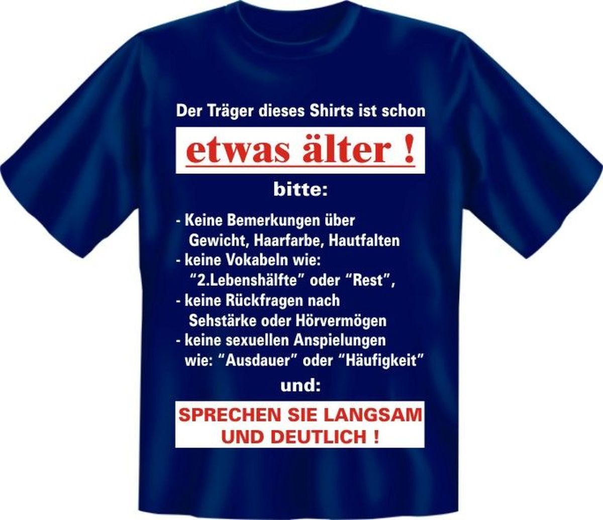 RAHMENLOS® Motiv T-Shirt "schon etwas älter"