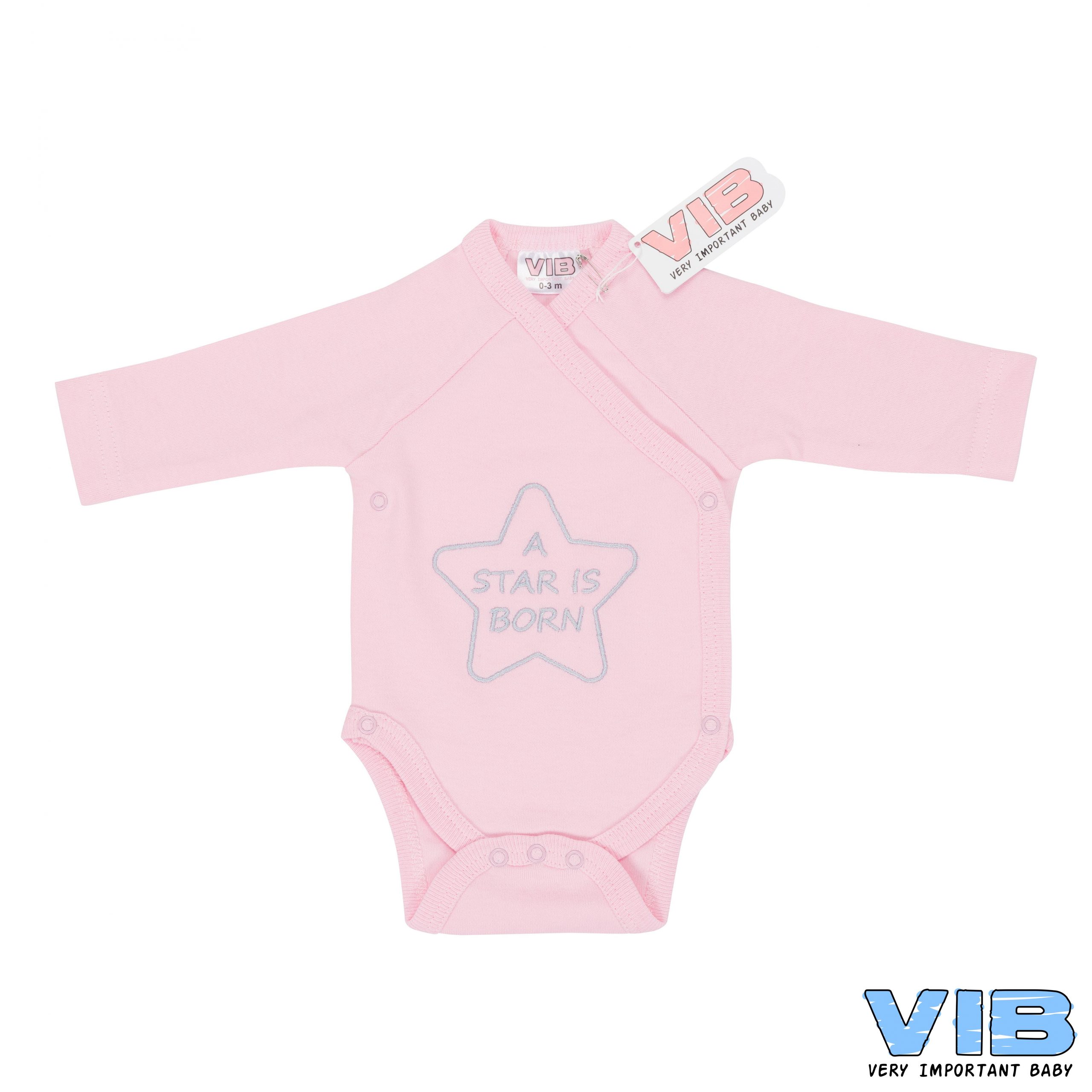 VIB - Langarm-Body “Star” Rosa