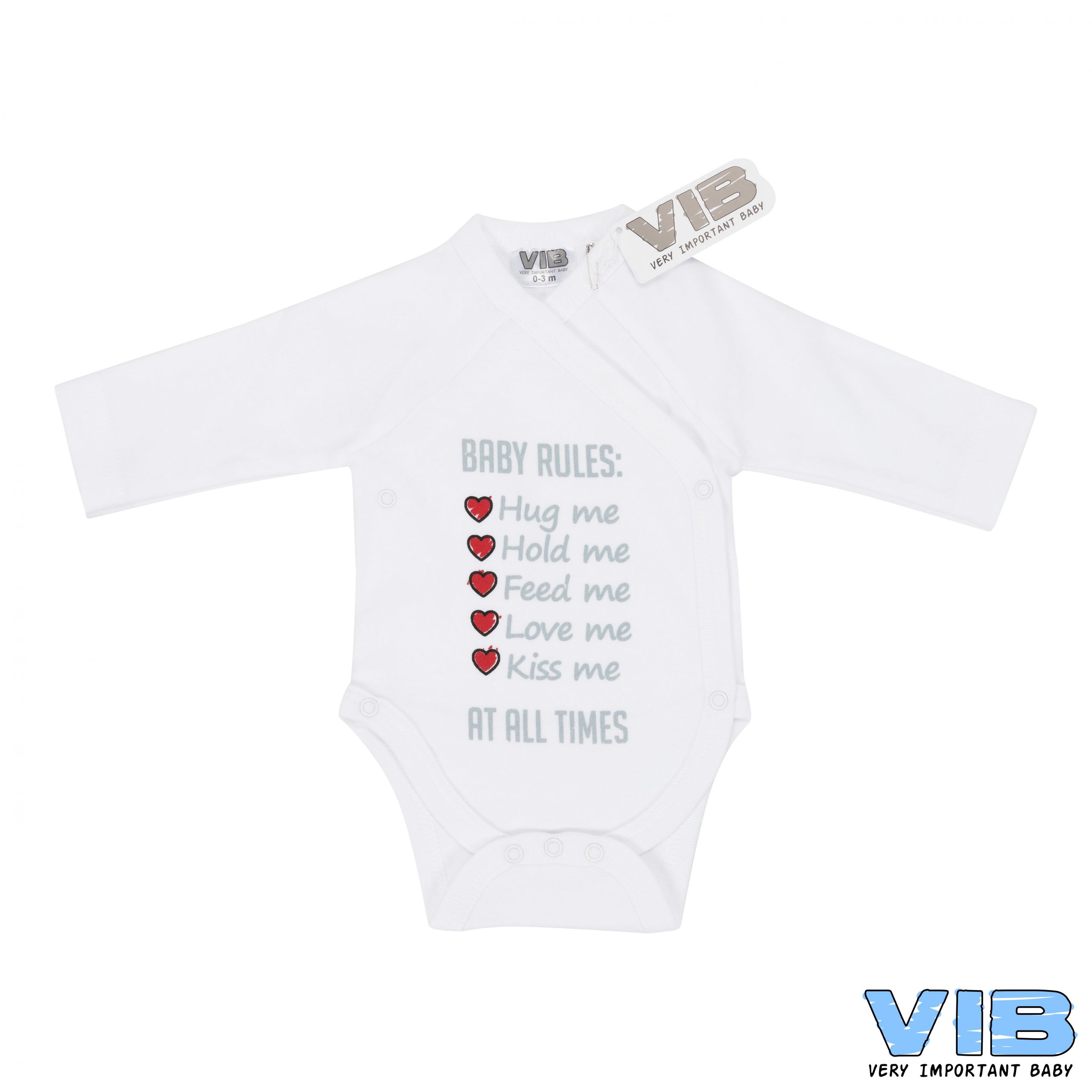 VIB – Wickel-Strampler “Baby Rules”