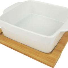 Dipschale mit Bambustablett