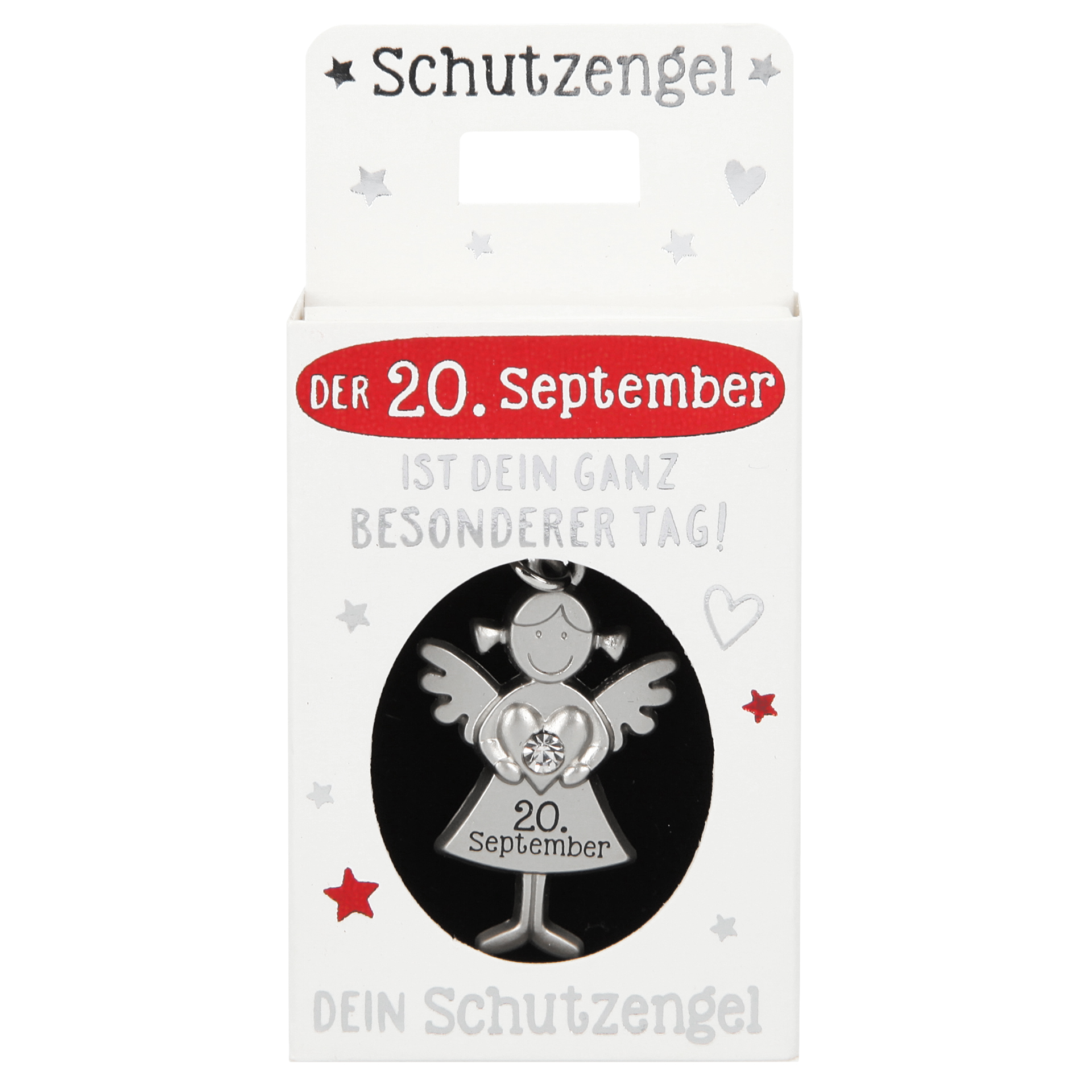 Schutzengel Anhänger mit Datum
