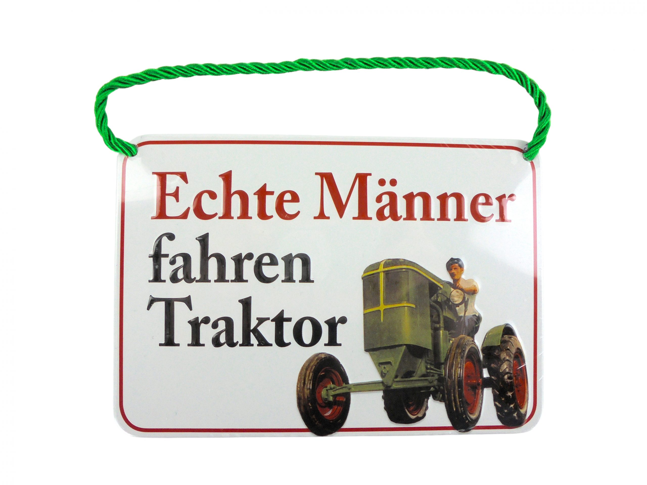 Kulthänger - Blechschild "Traktor fahren"