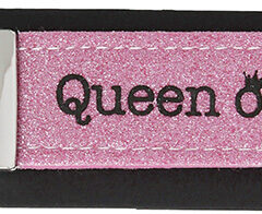 Glücksfilz Anhänger glitzernd in rosa