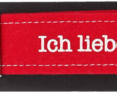 Glücksfilz Anhänger in rot