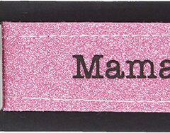 Glücksfilz Anhänger glitzernd, in Rosa