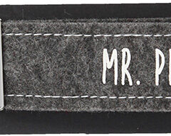 Glücksfilz Anhänger in grau