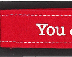 Glücksfilz Anhänger in rot