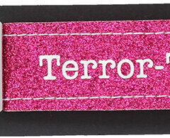 Glücksfilz Anhänger glitzernd in pink