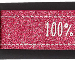 Glücksfilz Anhänger glitzernd in pink