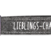 Schlaufen Schlüsselanhänger "Glücksfilz - Lieblings-Chaot" mit Metallabschluss