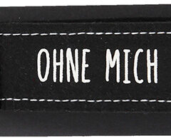 Glückfilz Anhänger in schwarz