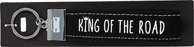 Glückfilz Anhänger in schwarz "King of the Road"