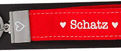 Glücksfilz Anhänger in rot