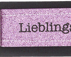 Glückfilz Anhänger glitzernd in Rosa