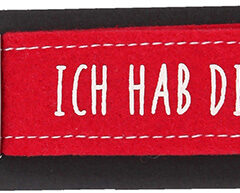 Glücksfilz Anhänger in rot