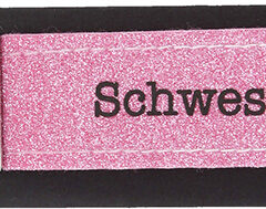 Glücksfilz Anhänger glitzernd in Rosa