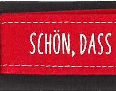 Glückfilz Anhänger in rot