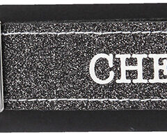 Glücksfilz Anhänger glitzernd in schwarz