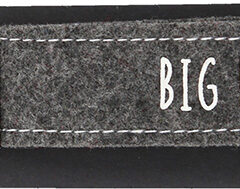 Glücksfilz Anhänger in Dunkelgrau