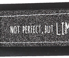 Glücksfilz Anhänger glitzernd in schwarz