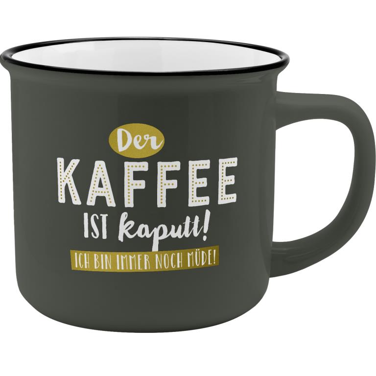 Sheepworld Lieblingsbecher "Der Kaffee ist Kaputt! Ich bin immer noch müde!"