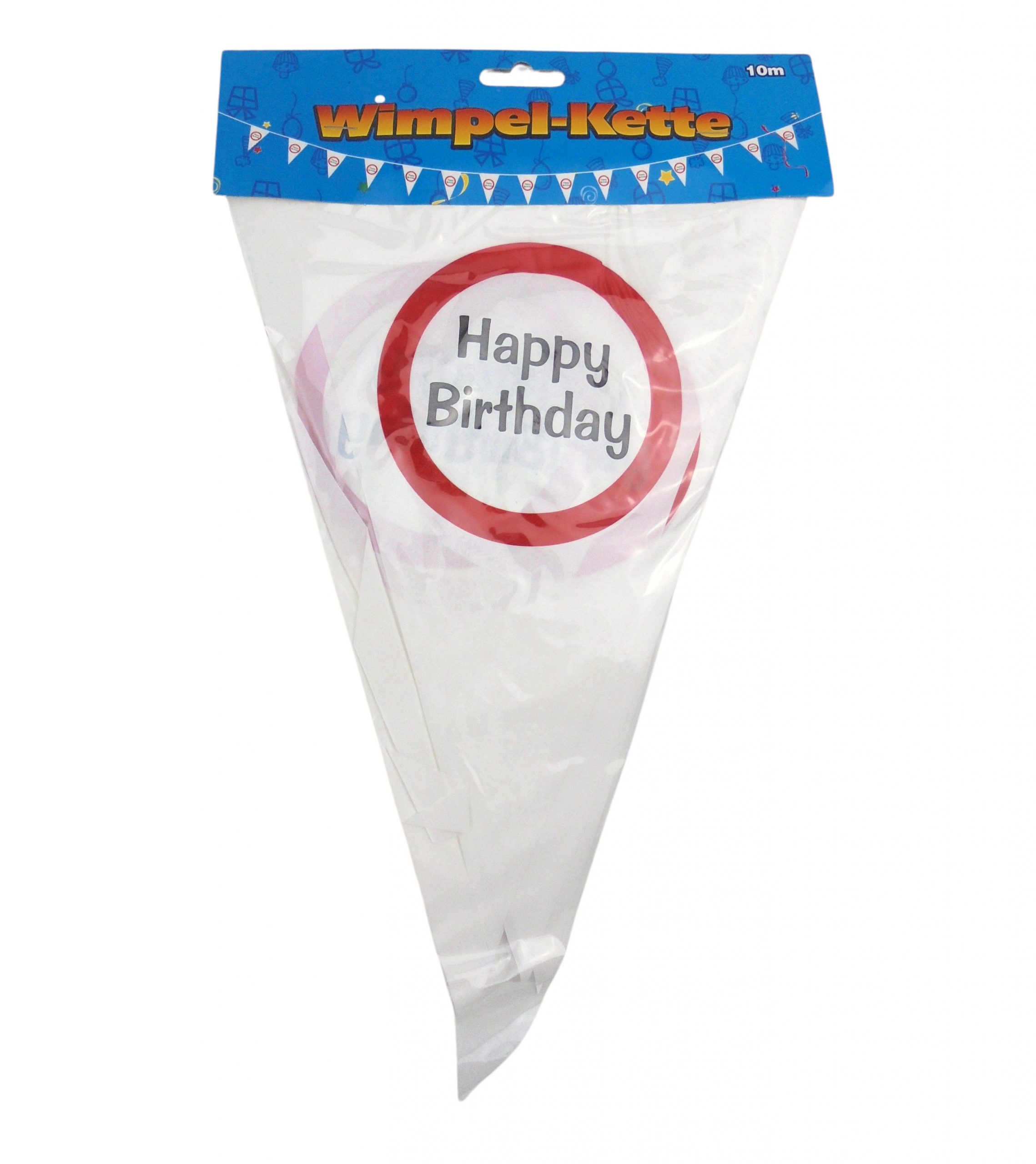 Wimpel-Girlande zum Geburtstag "Verkehrsschild"