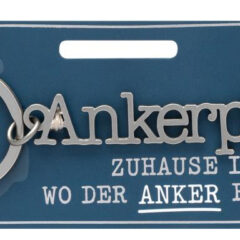 Schlüsselanhänger mit Schriftzug - Ankerplatz auf Headerkarte