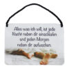 Kulthänger - Blechschild "Einschlafen"