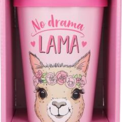 Stylischer To-Go-Becher mit Motiv und Spruch