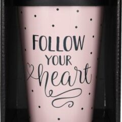 Stylischer To-Go-Becher mit Motiv und Spruch