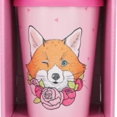 Stylischer To-Go-Becher mit Motiv und Spruch