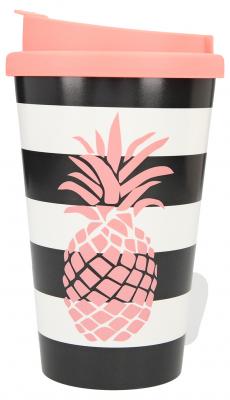 Stylischer To-Go-Becher mit Motiv und Spruch "Ananas"