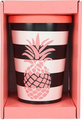Stylischer To-Go-Becher mit Motiv und Spruch "Ananas"