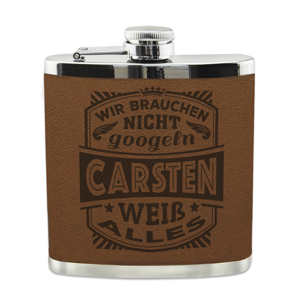 Echter Kerl Flachmann - Carsten