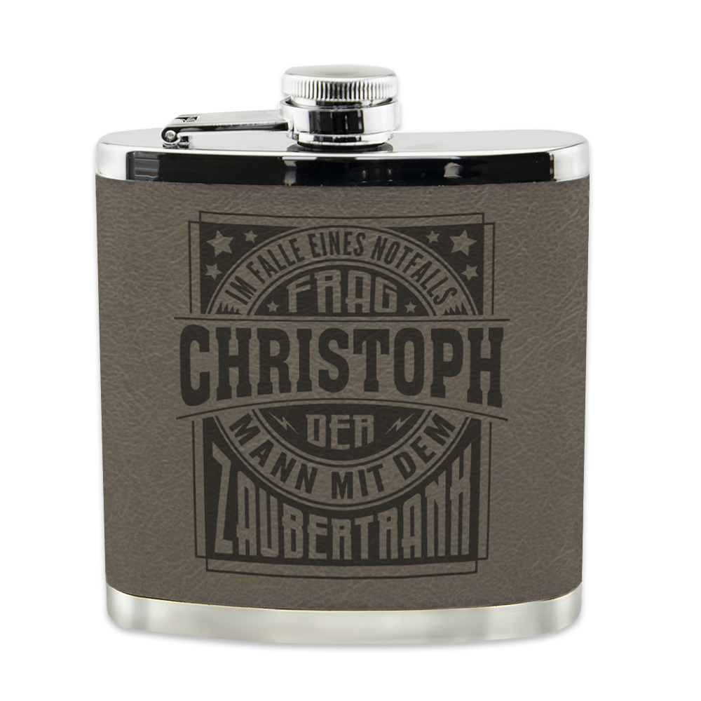 Echter Kerl Flachmann - Christoph