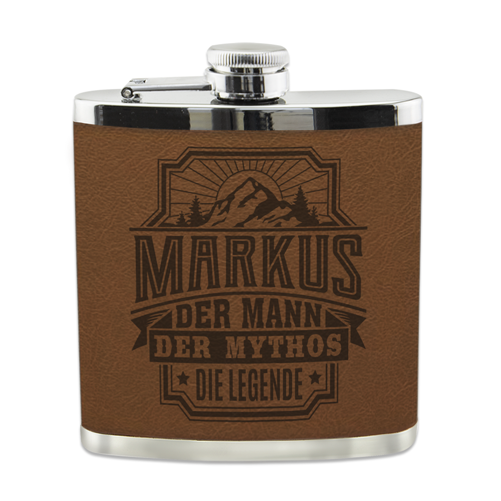 Echter Kerl Flachmann - Markus