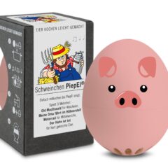 Schweinchen PiepEi – Eieruhr zum Mitkochen mit Verpackung