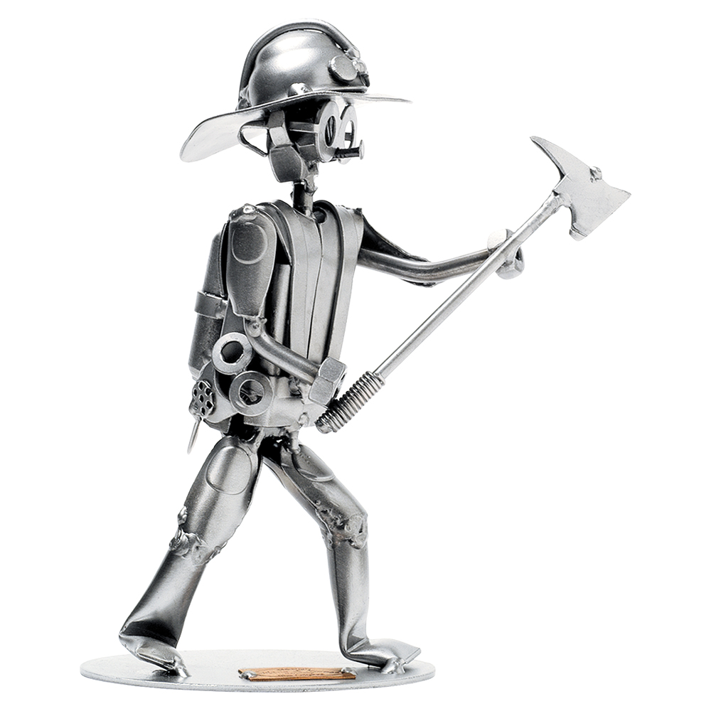 Schraubenfigur – Feuerwehrmann mit Axt
