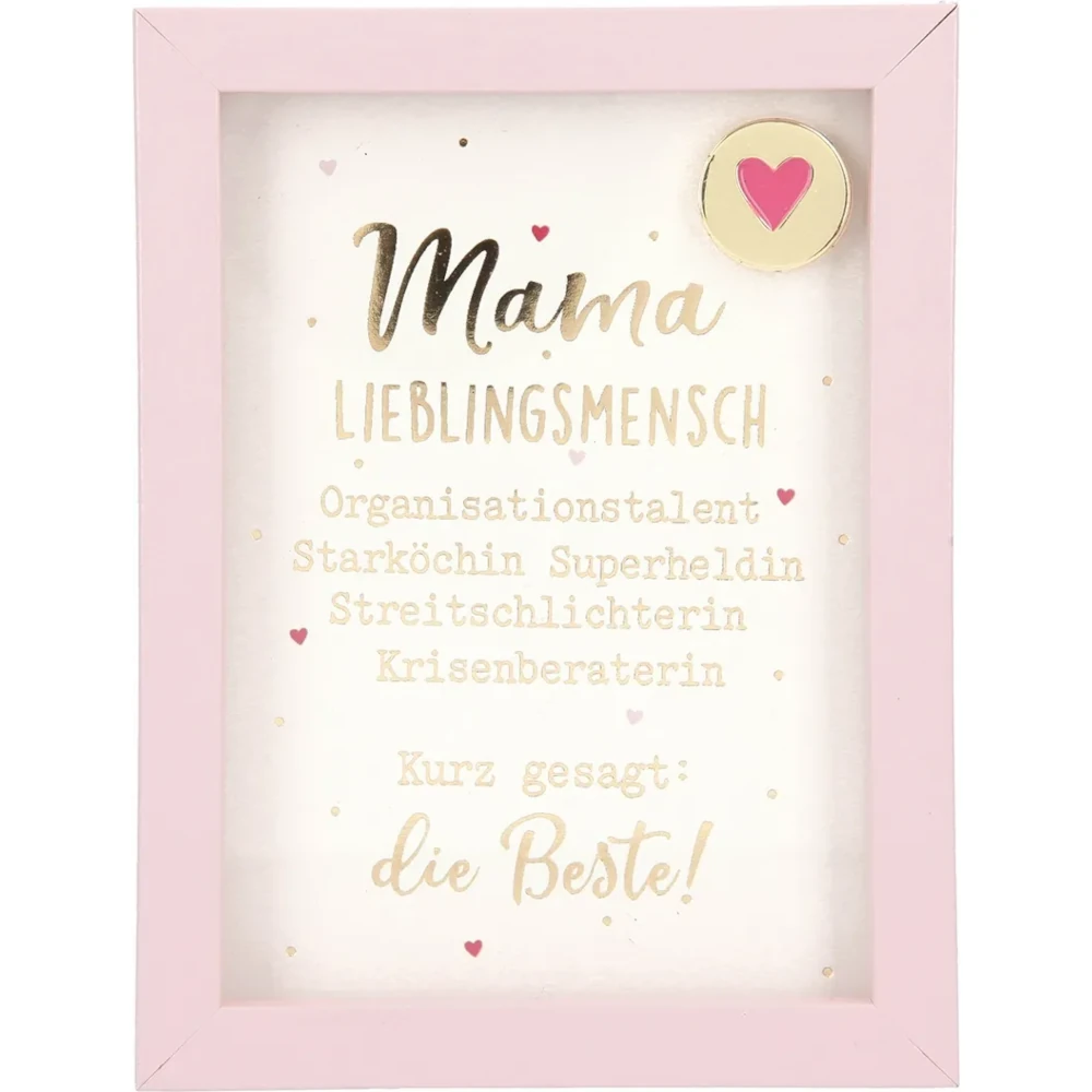 Mini-Bilderrahmen mit Schriftzug "Mama Lieblingsmensch"