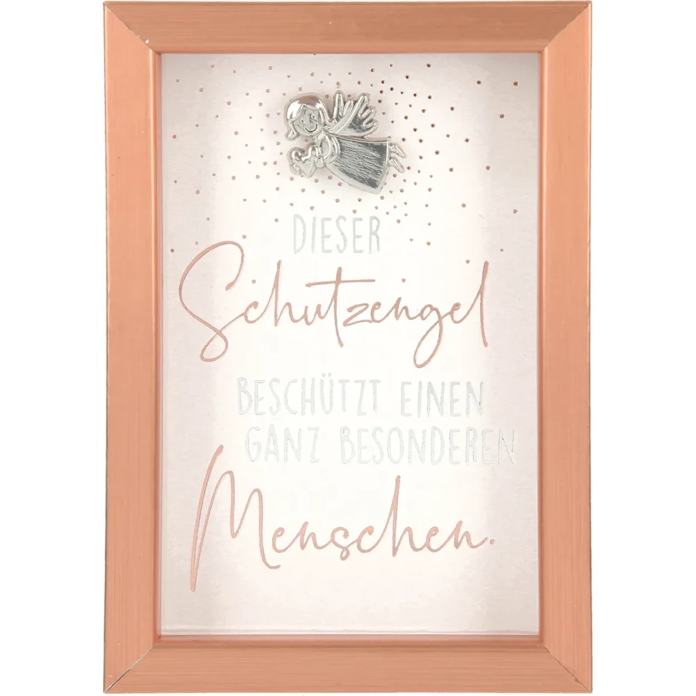 Mini-Bilderrahmen mit Schriftzug "Dieser Schutzengel..."