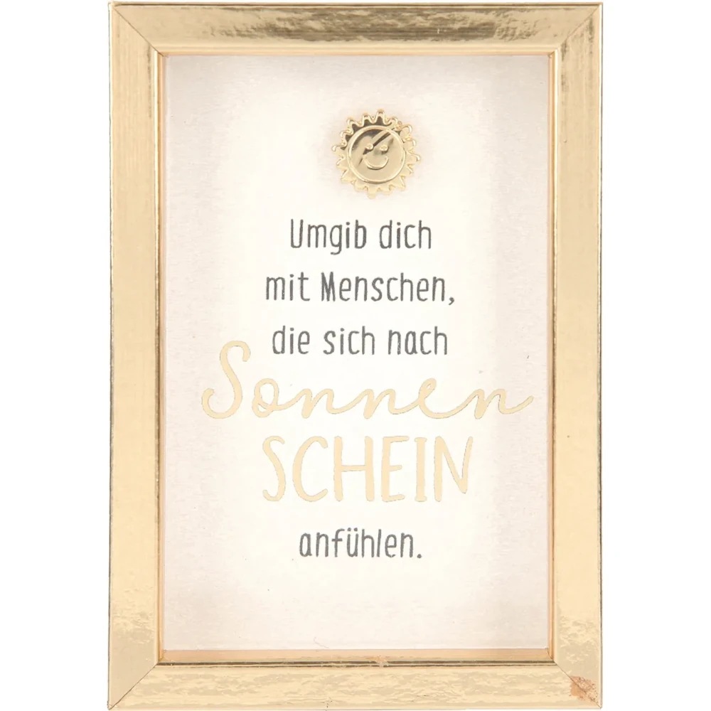Mini-Bilderrahmen mit Schriftzug "Sonnenschein"