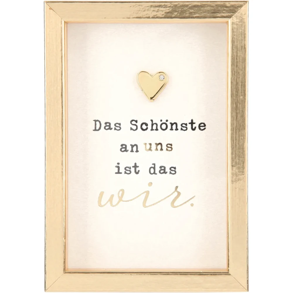 Mini-Bilderrahmen mit Schriftzug "Das Schönste"