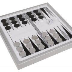 Brettspiel "Backgammon" aus Metall