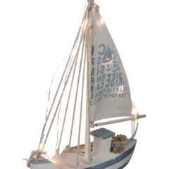 Holz-Segelschiff mit LEDs