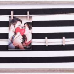 Bilderrahmen mit Schnur und Klammern