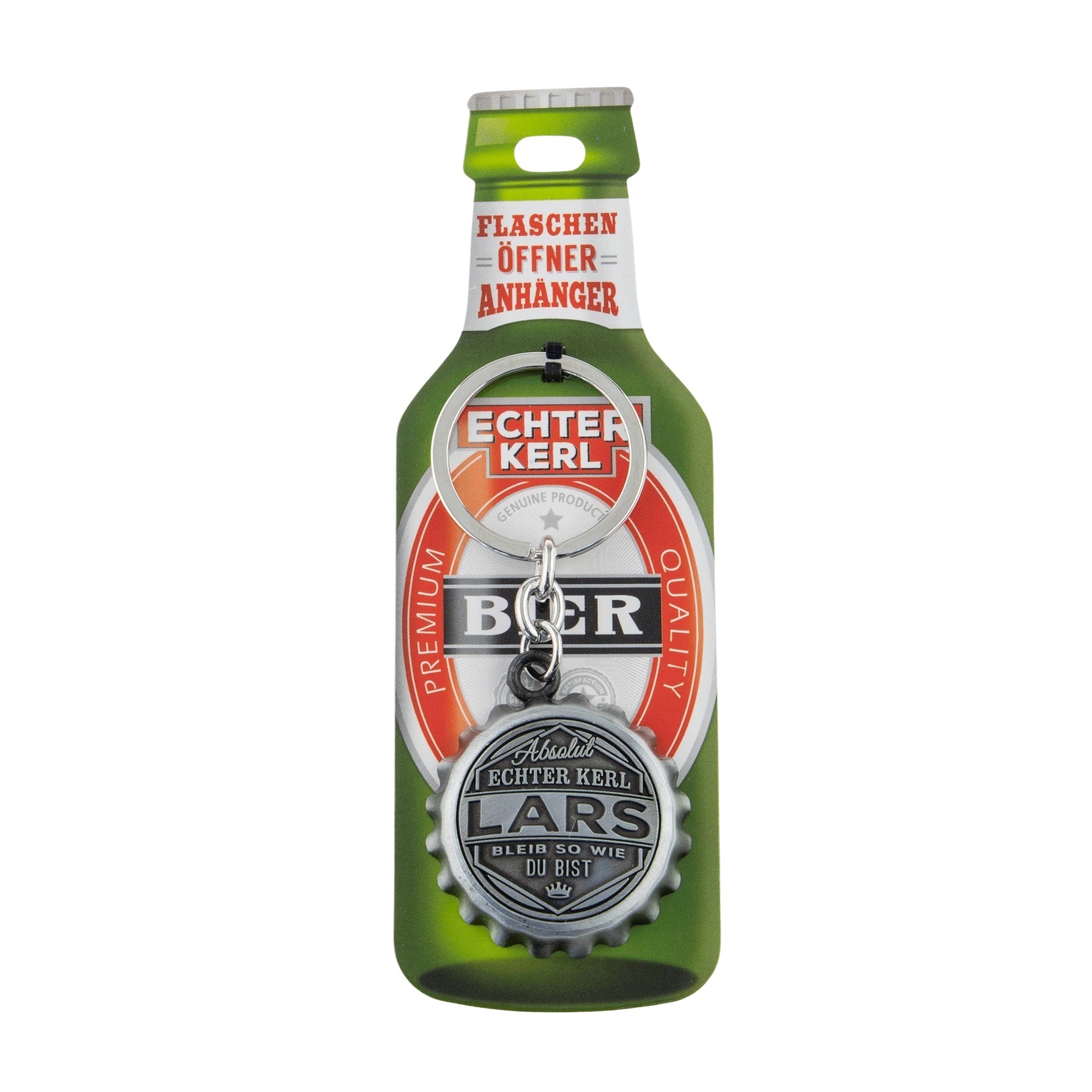 Schlüsselanhänger mit Flaschenöffner - Lars